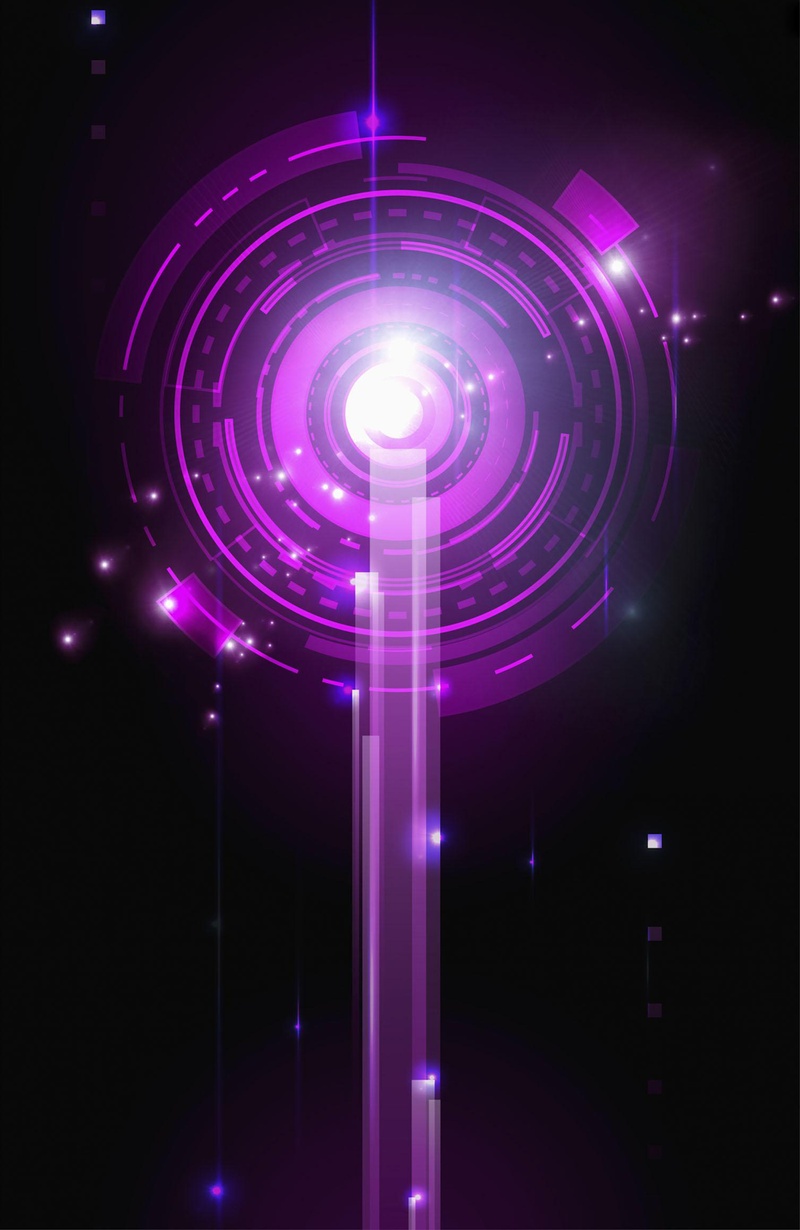 科技感紫色闪烁广告背景