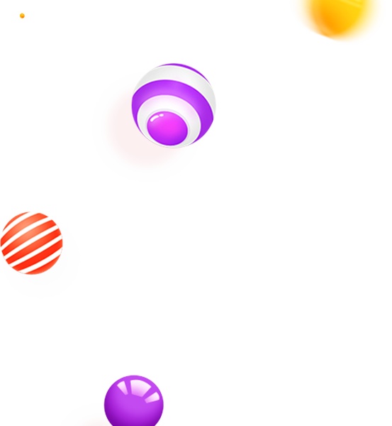 彩色圆球漂浮图案