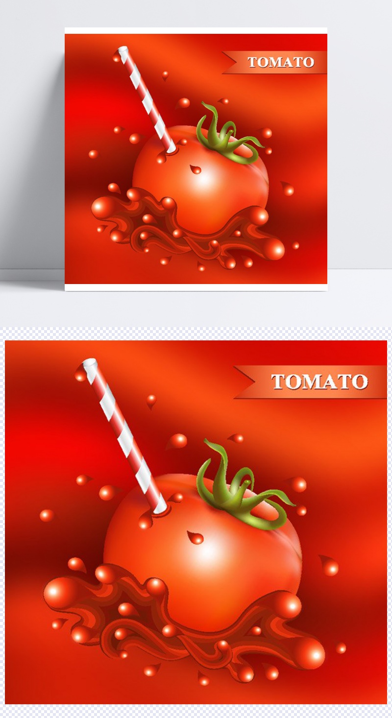 创意系美味西红柿蔬菜背景