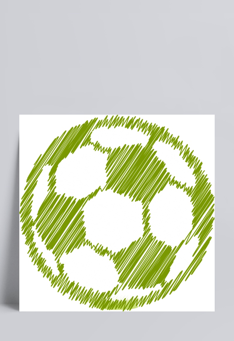 足球卡通手绘装饰元素