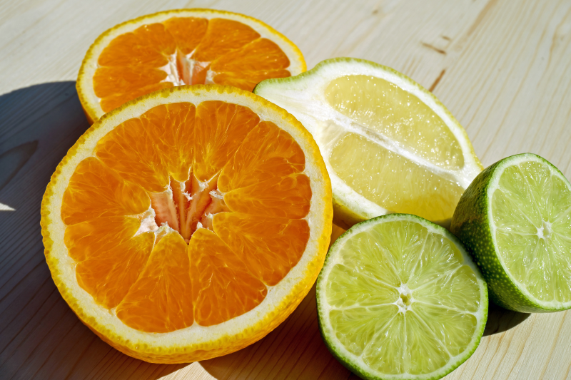 水果 热带水果 柑橘类水果 切片 橙 柠檬 美味