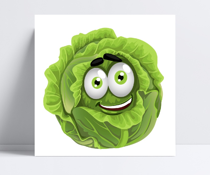 卡通蔬菜表情素材