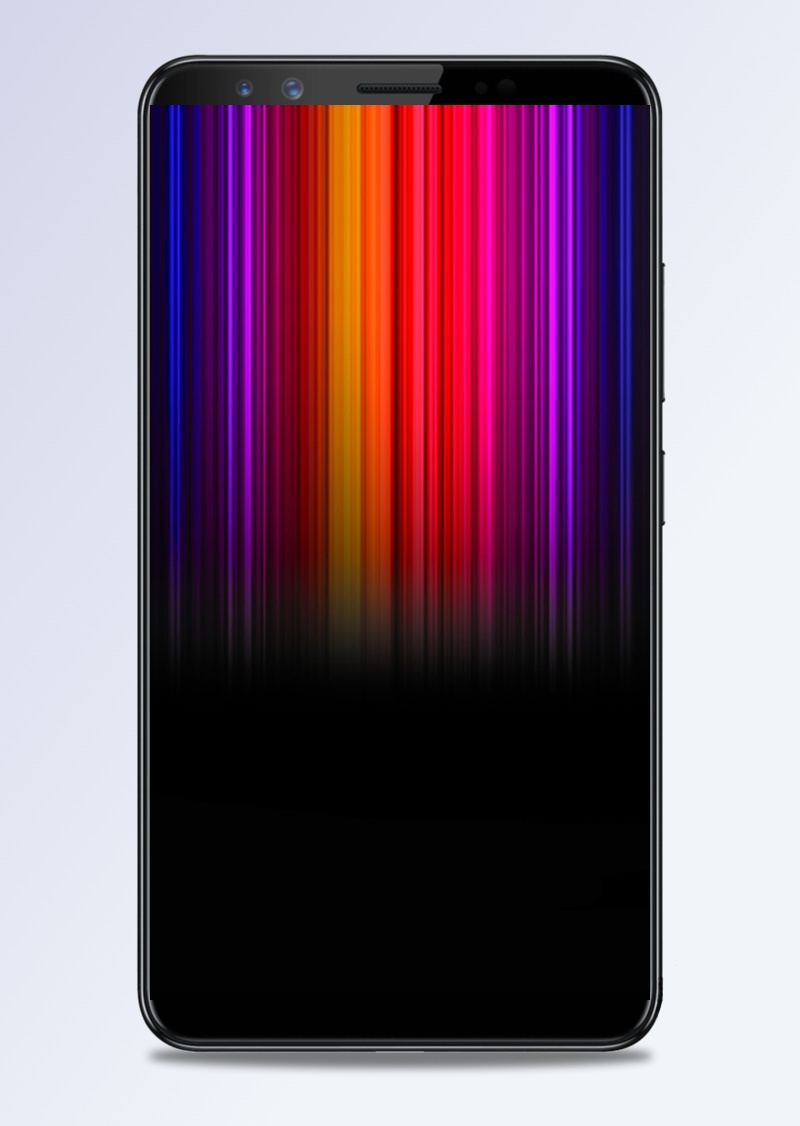 彩色光谱素材黑色背景H5背景图