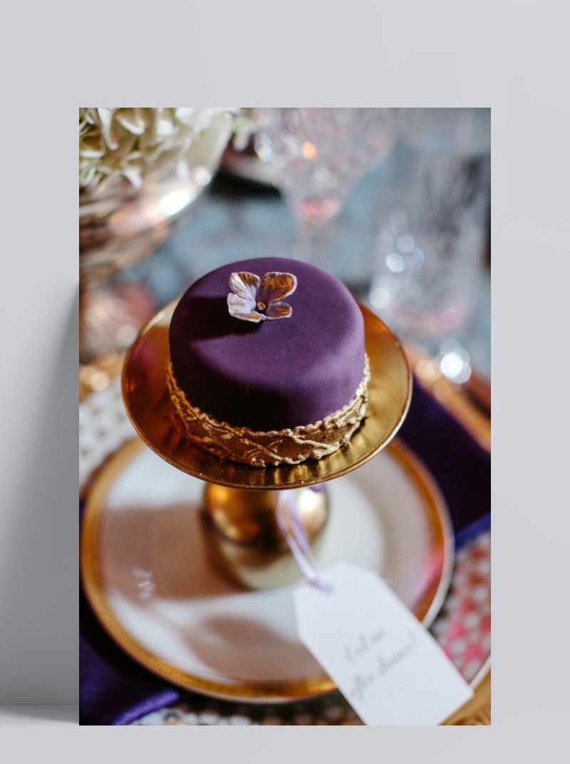 迷你蛋糕紫色诱惑