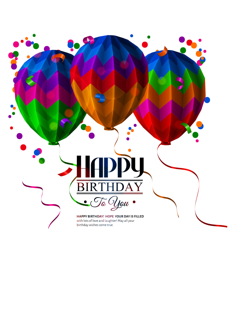 时尚节日庆祝生日主题气球设计