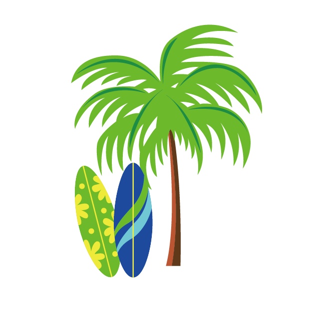 卡通素材 椰子树