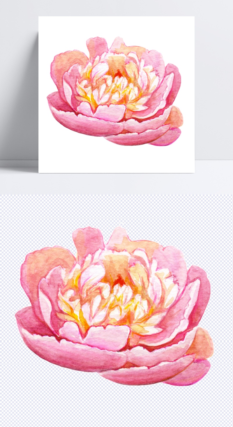 粉色花朵图案设计图片