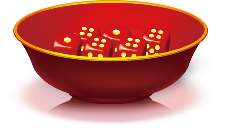 红碗骰子生活用品