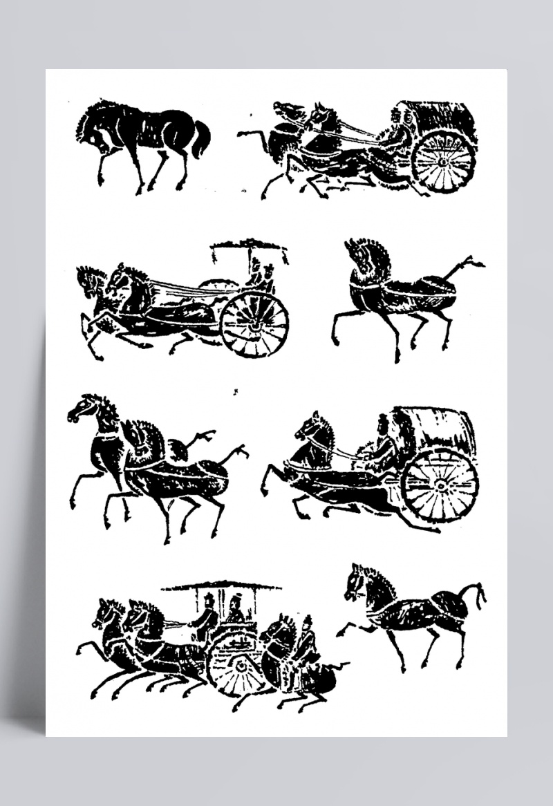 古代马车图片素材
