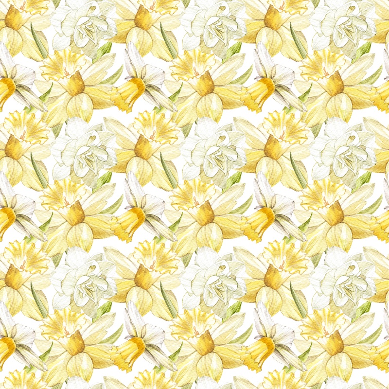 白黄色清新小碎花透明素材