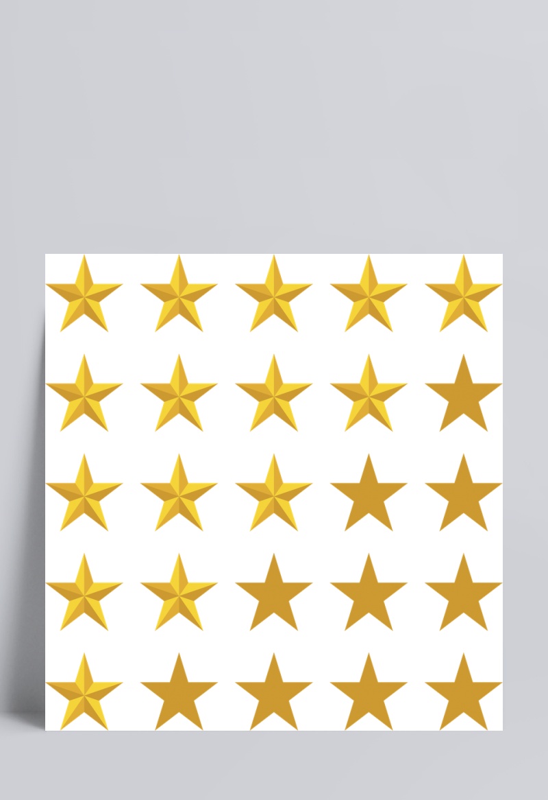 金色五角星评价系统