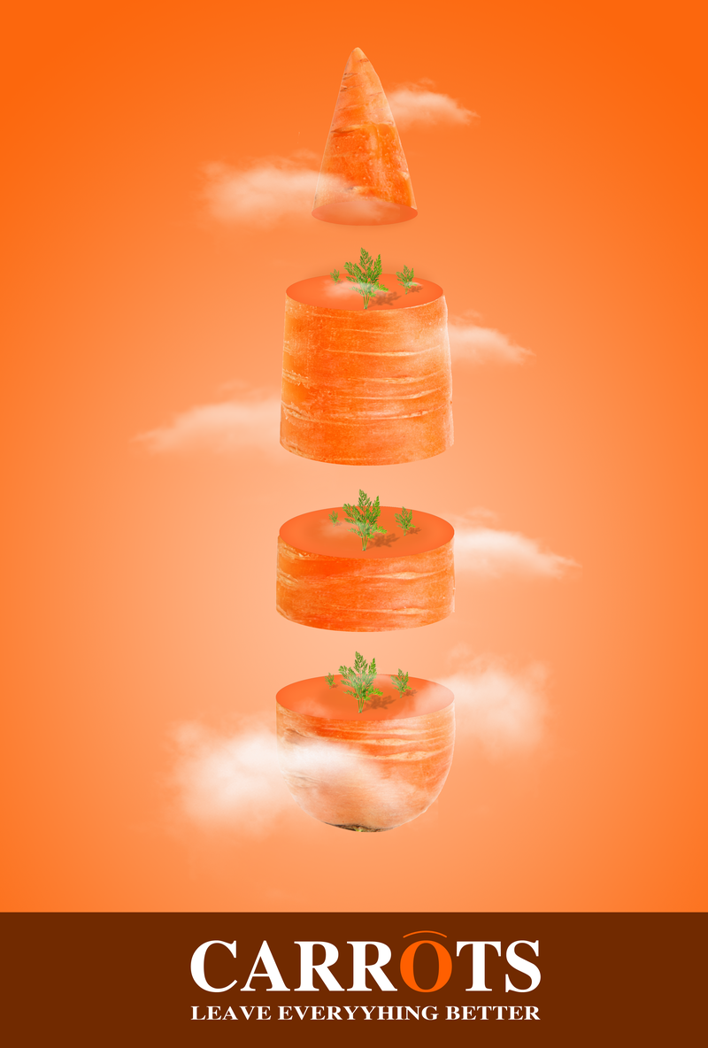 新胡萝卜蔬菜广告设计psd