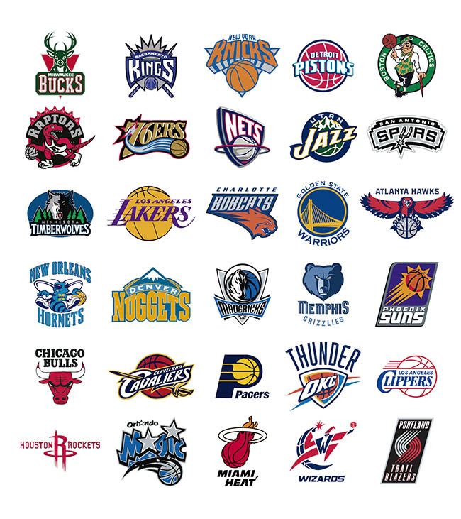 30款NBA球队标志矢量图