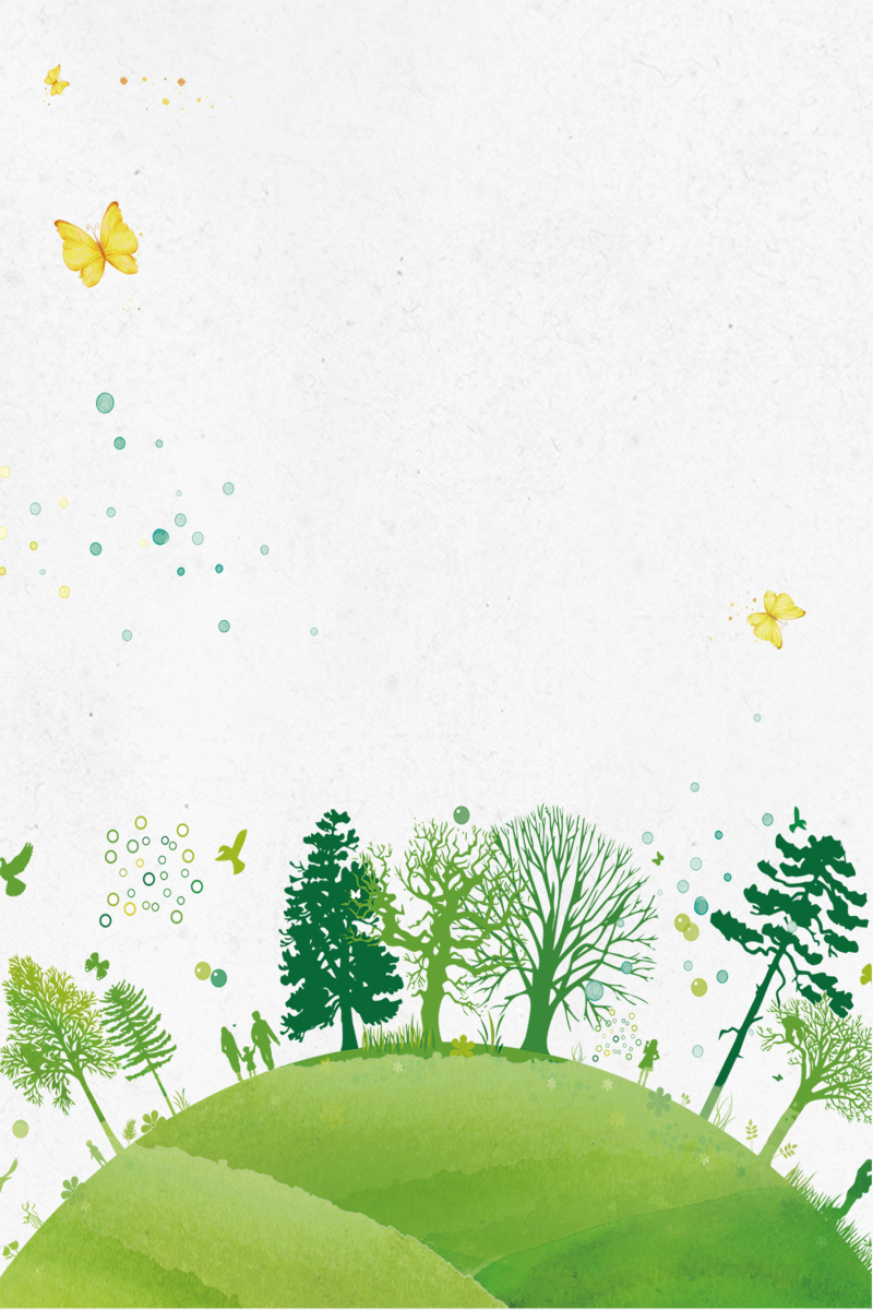 312植树节绿色卡通创意海报