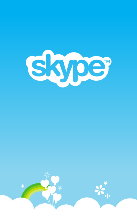 Skype,App应用启动界面