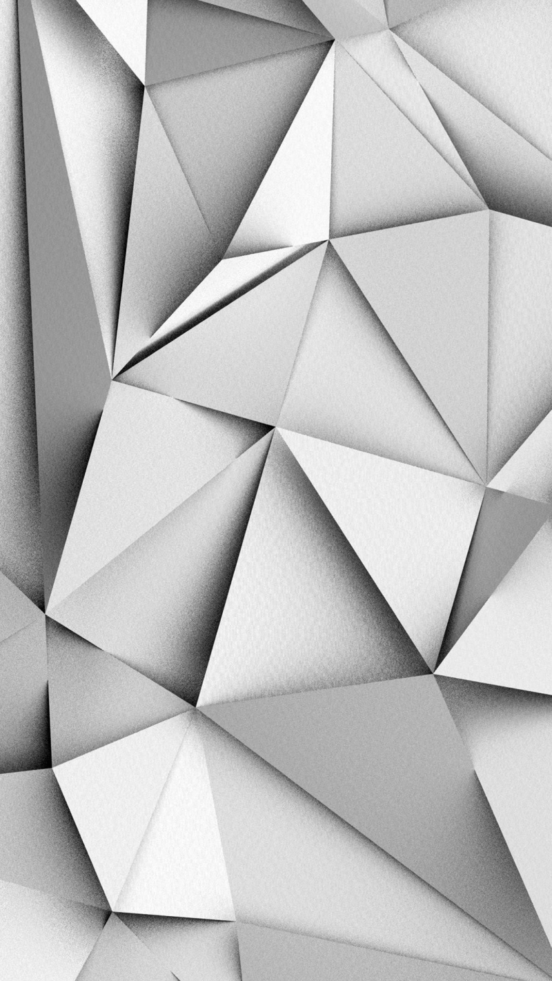 灰白色立体几何三角形H5背景素材