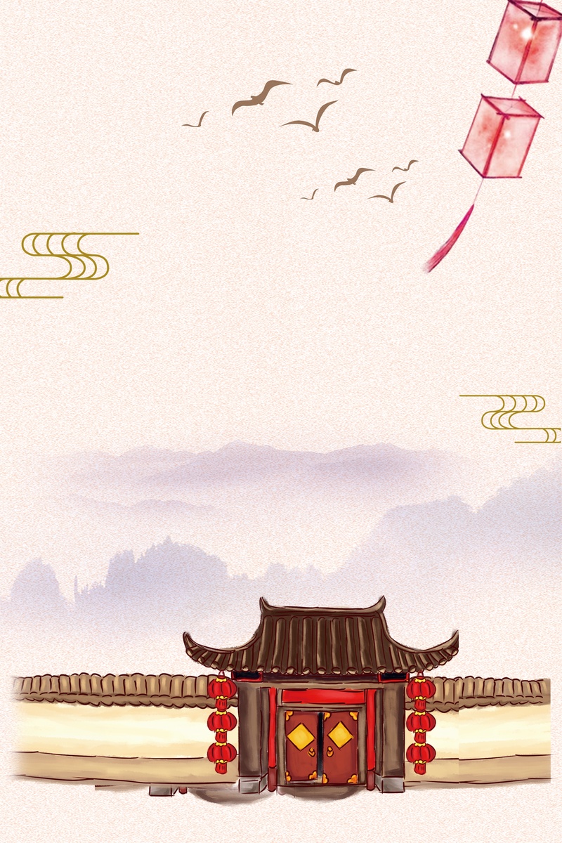 中国风复古民俗文化海报设计