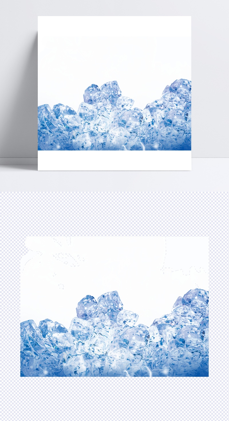 蓝色碎冰背景