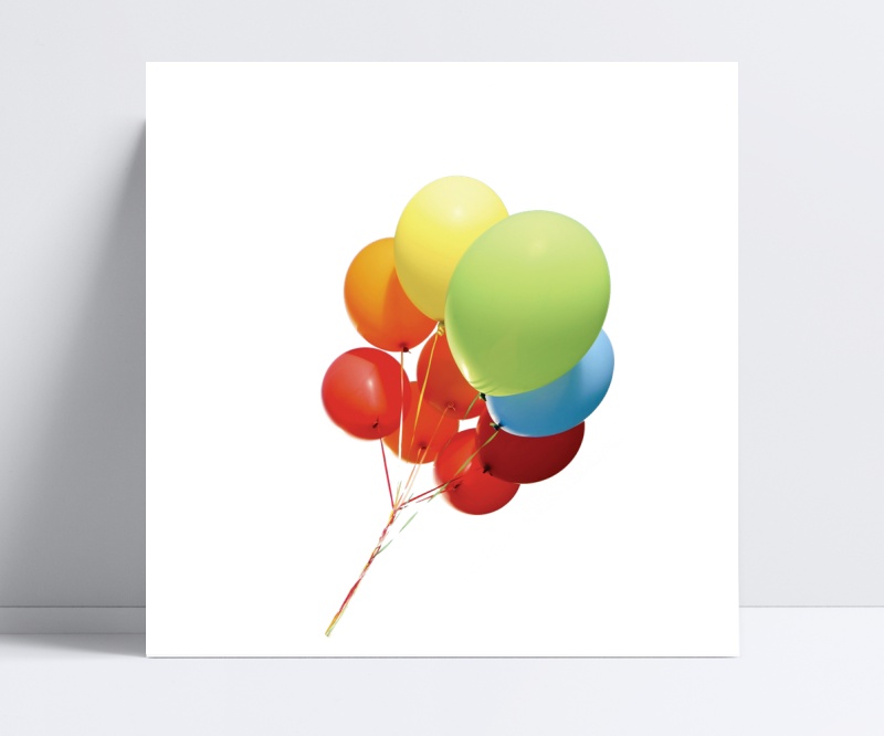 彩色立体气球