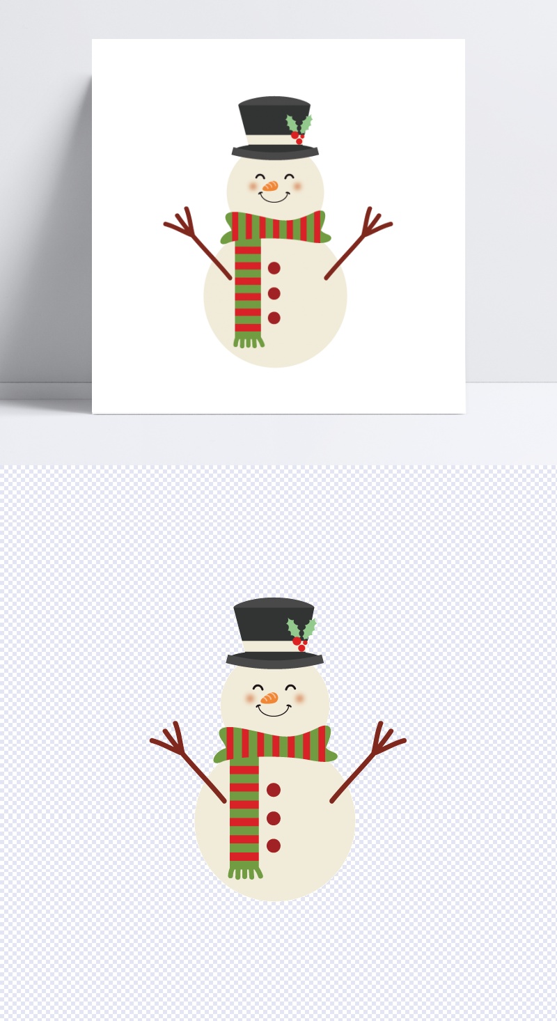 圣诞老人圣诞树字符,雪人创意PNG剪贴画杂项,冬季,小精灵,创意艺图片