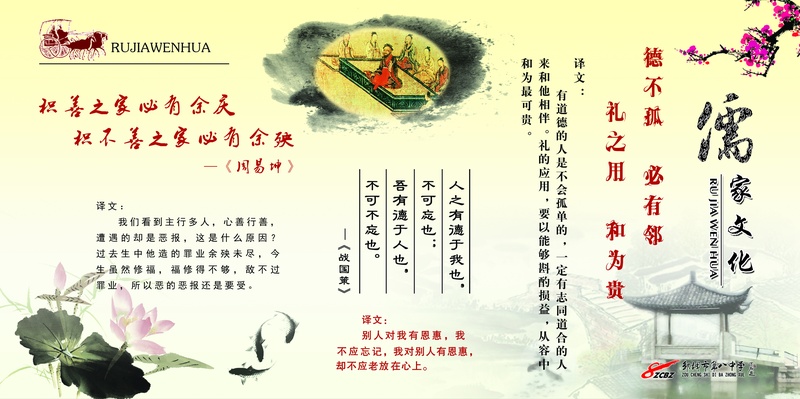 儒家文化展板图片