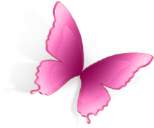 粉色立体蝴蝶动物元素