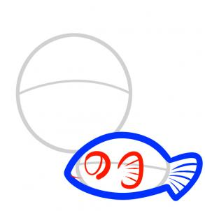 热带鱼简笔画图片