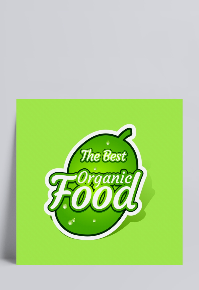 Organic food sticker