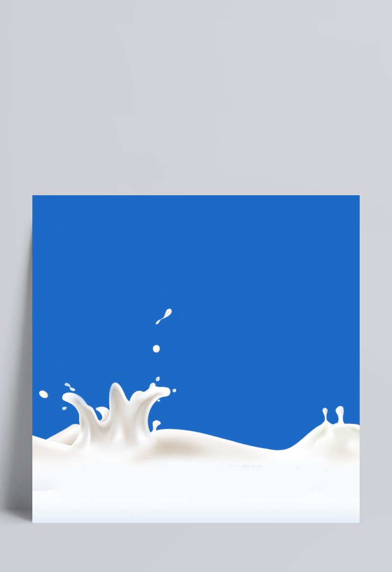 蓝色牛奶乳制品背景