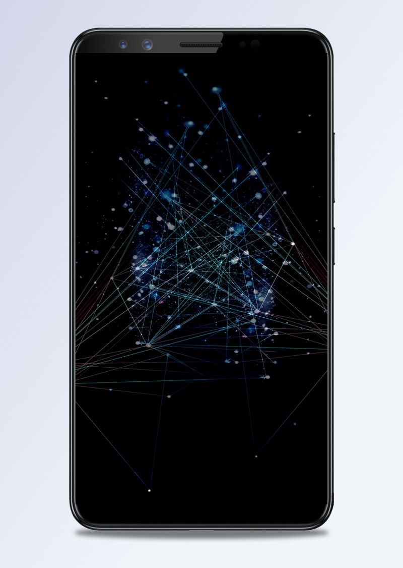 黑色线条商务科技手机端H5背景