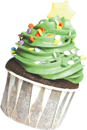 绿色纸杯蛋糕生活用品