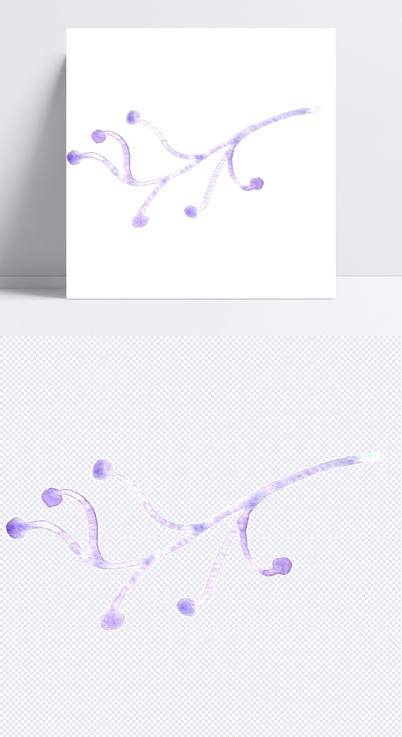 紫色花朵设计图片
