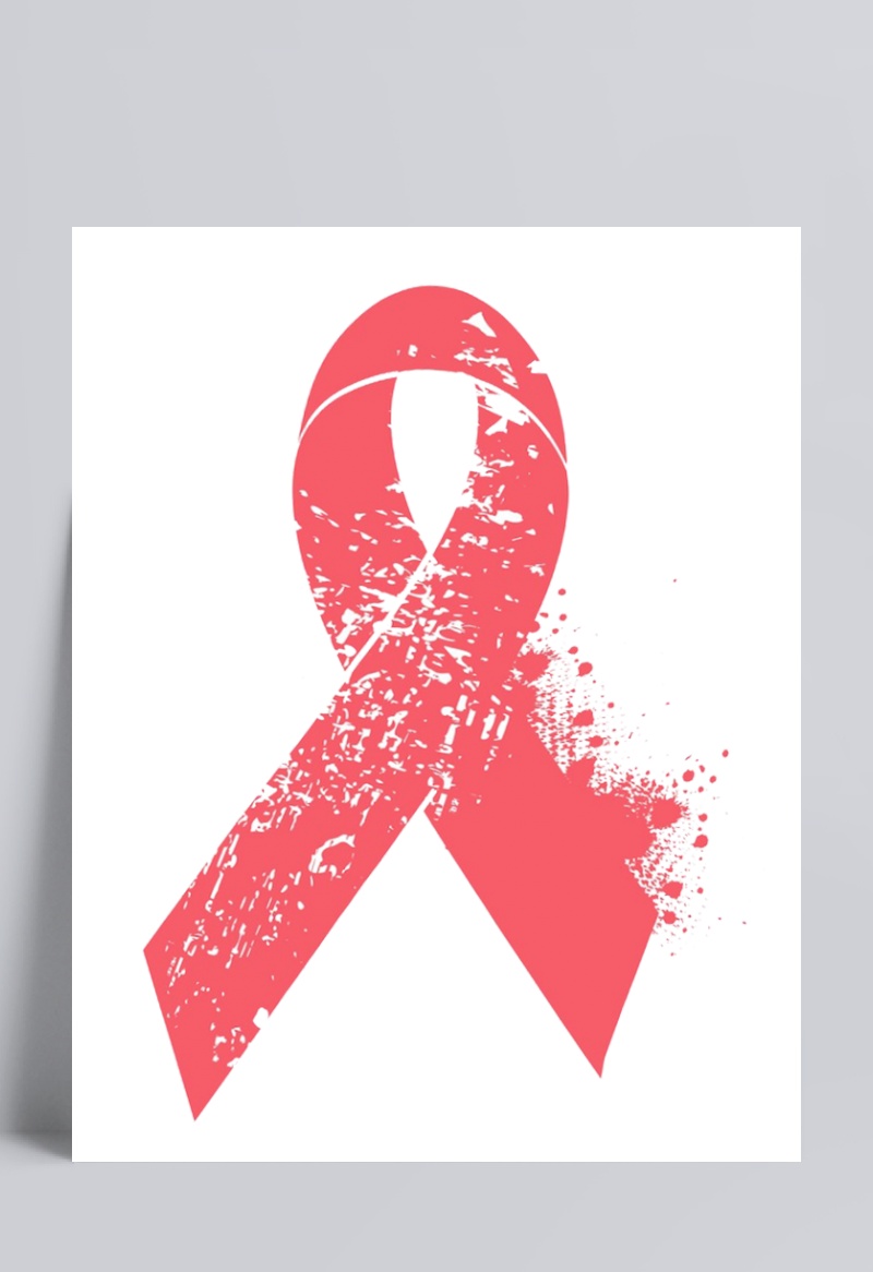 红色世界艾滋病日图形