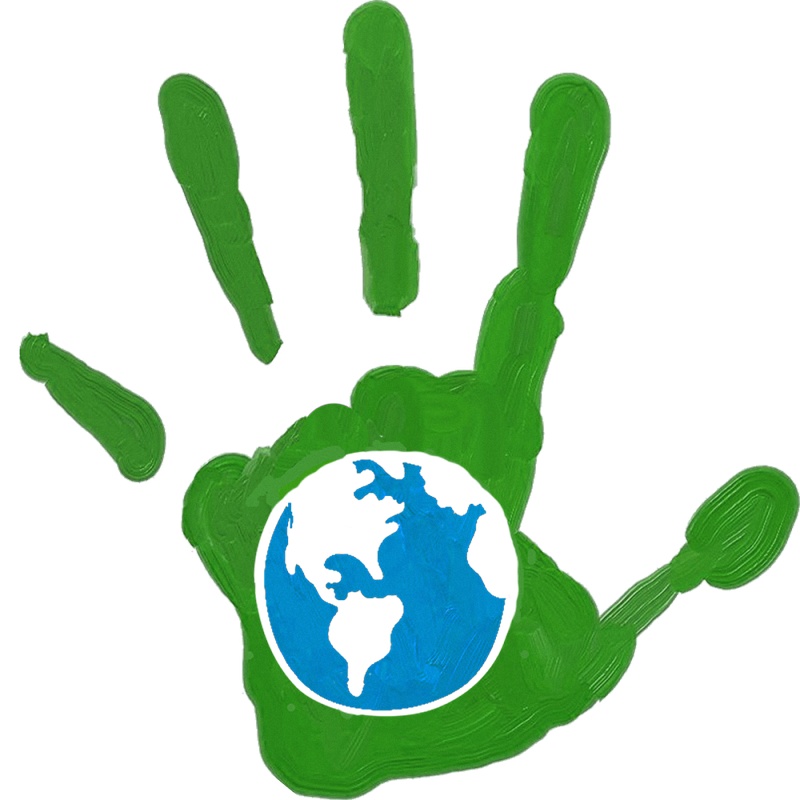 绿色手掌保护地球免抠png透明图层素材