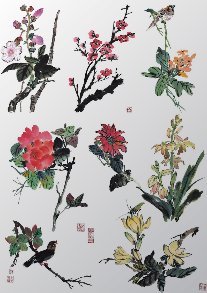 中国风水墨花卉