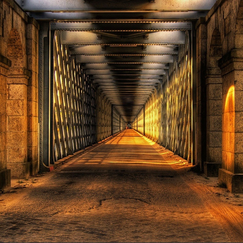 复古隧道主图背景素材