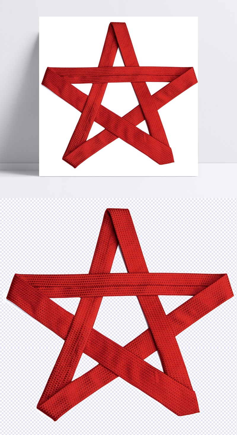 红丝带五角星生活用品