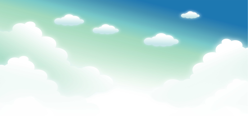 卡通蓝天白云背景