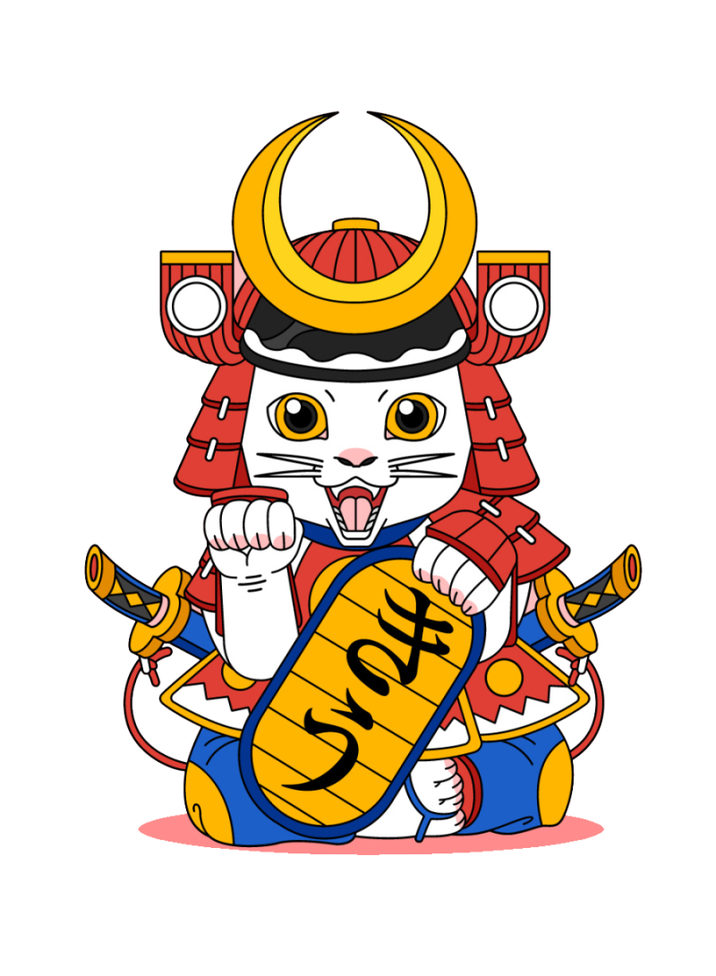 日本武士招财猫