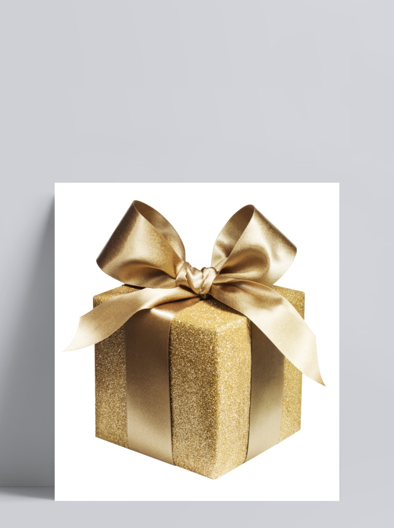 金色包装礼品盒素材图片