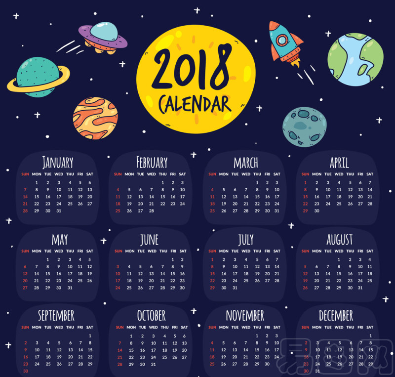 2018宇宙元素年历