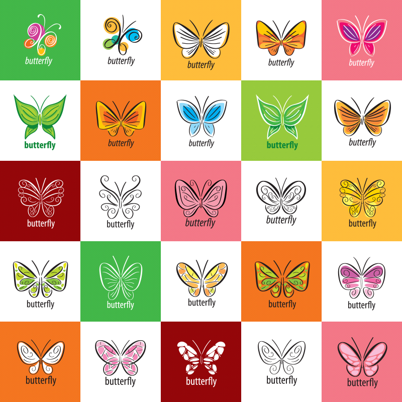 蝴蝶图案矢量素材（二）