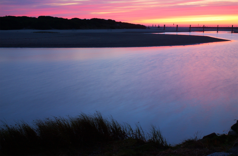 葡萄牙水河的日落