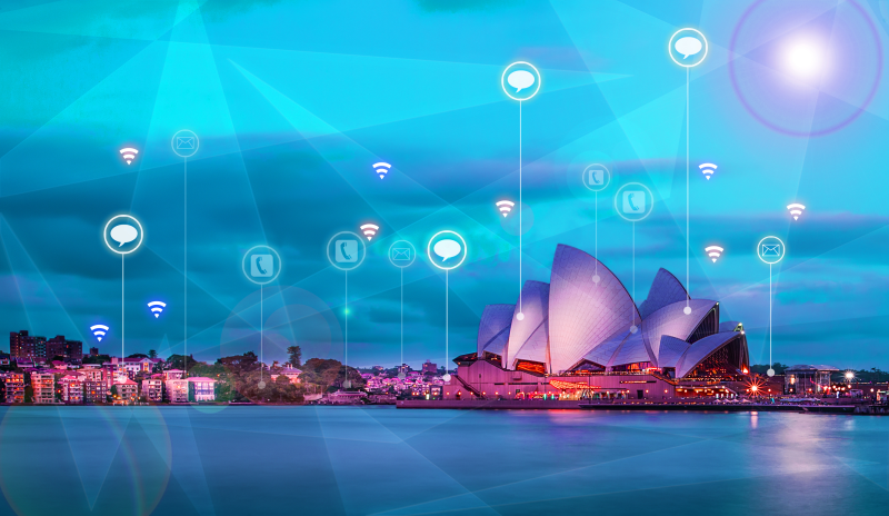 科技商务城市数据互联现代科技海报
