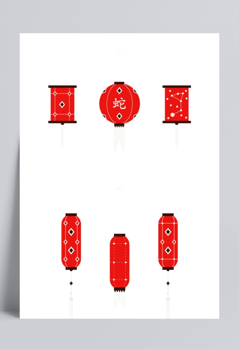 春节喜庆装饰红色灯笼