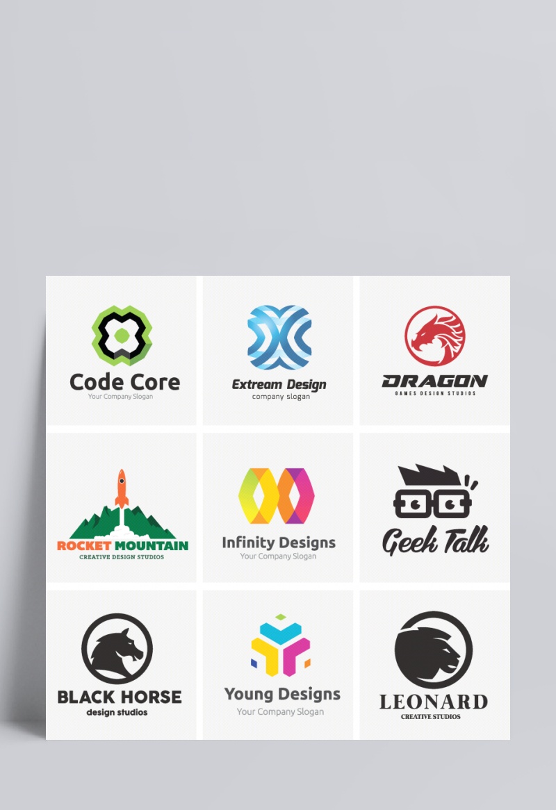 精美企业logo设计矢量素材