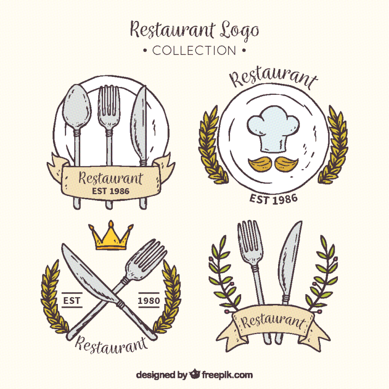 彩绘餐馆标志