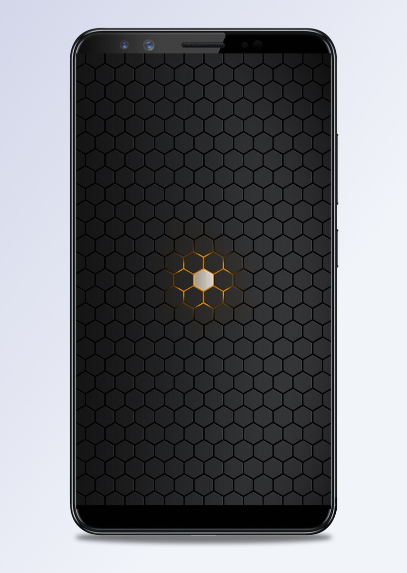 方块科技感商务黑色H5背景素材