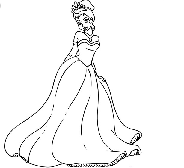 贝儿公主画法图片