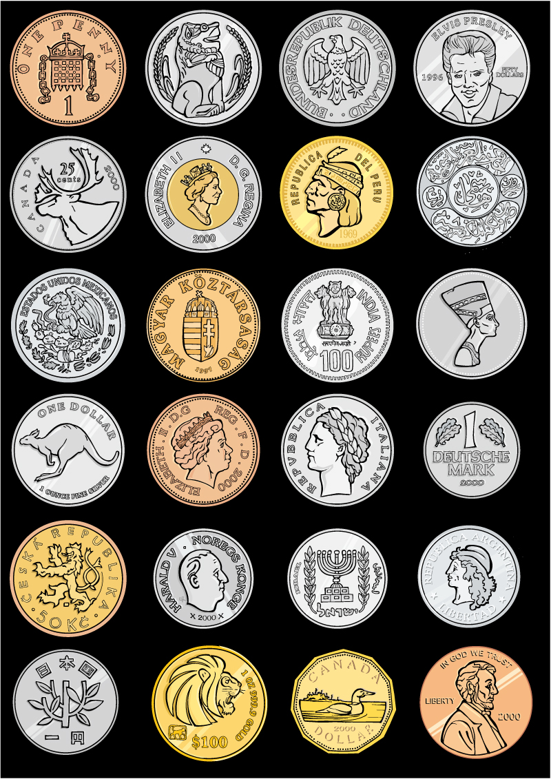 各国硬币识别图片图片